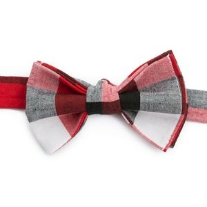 Red and Black Bow Tie - Wedding Tie for Kids